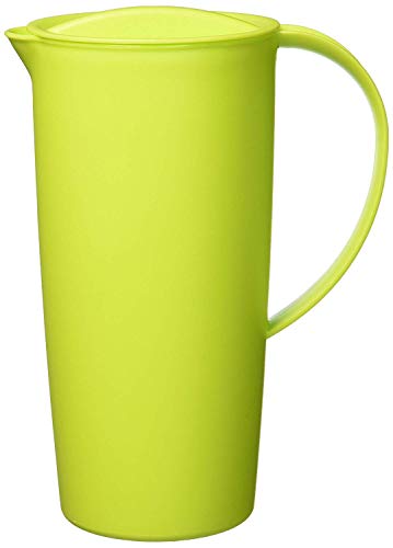 Rotho Caruba Krug 1.2l mit Deckel und Ausguss, Kunststoff (PP) BPA-frei, horizonblue, 1.2l (16.0 x 10.5 x 22.0 cm), Blau im Sale